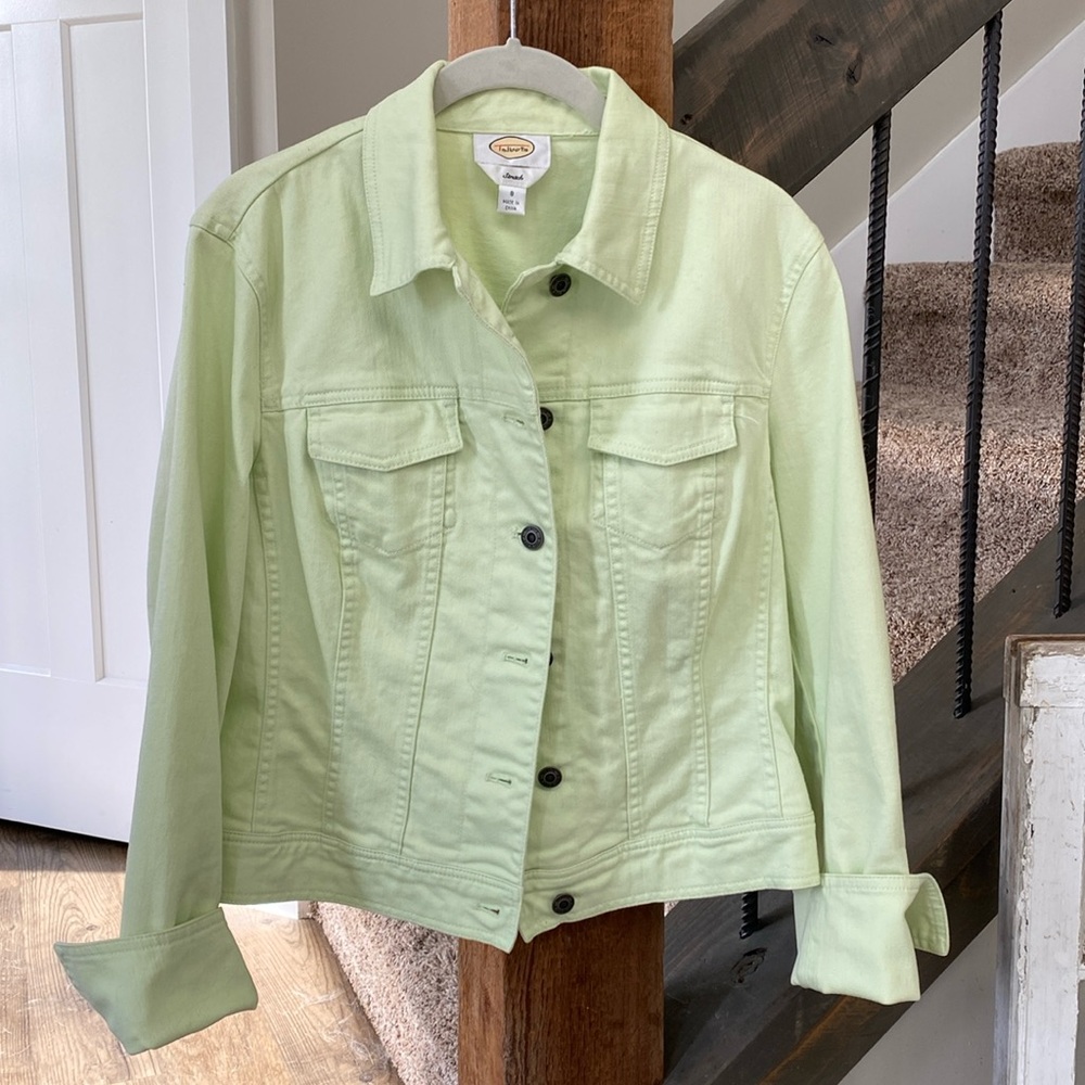 Talbot’s Denim Jacket - 8 - Pale Spring Green